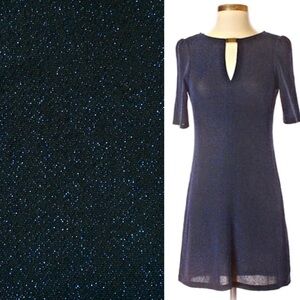 Dorothy Perkins NWOT knit dress Navy Lurex